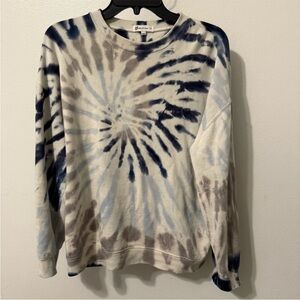 ❤️ Peloton Navy, Blue, and White Tie-Dye Sweatshirt